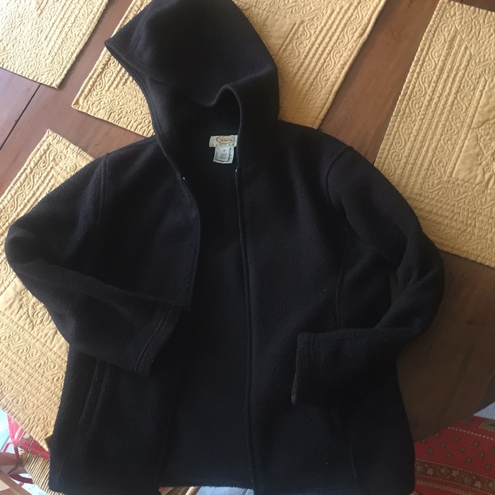 Talbots fleece hooded jacket